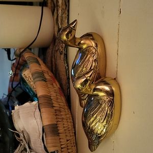Duo of Brass Ducks
